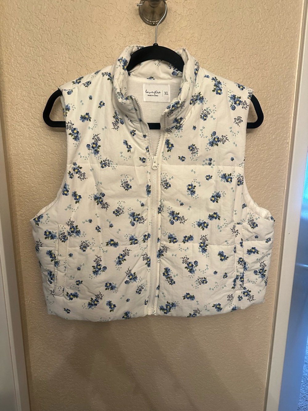 Floral Crop Vest